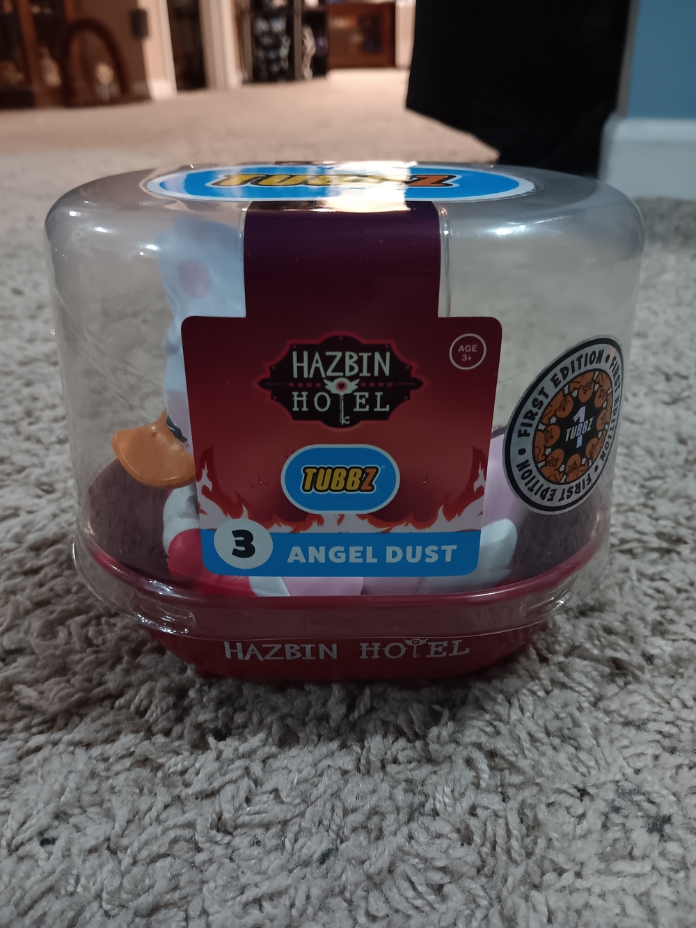 Amazon Tubbz Hazbin Hotel Angel Dust Figure - Pink, White & Purple